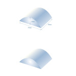 3D quarter circle ice cube with dimensions - Auckland, New Zealand - Fresh Ice Machines