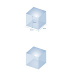 3D ice cube with dimensions - Auckland, New Zealand - Fresh Ice Machines